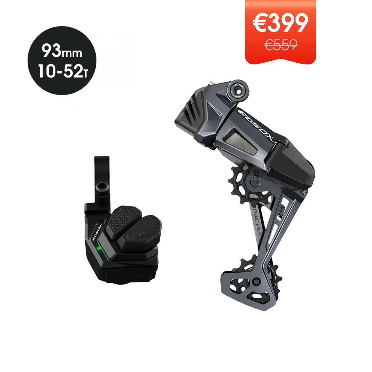 WHEELTOP EDS OX2.0 Wireless Electronic Shifter/Derailleur(Mountain Bike) - OX2.0-93mm