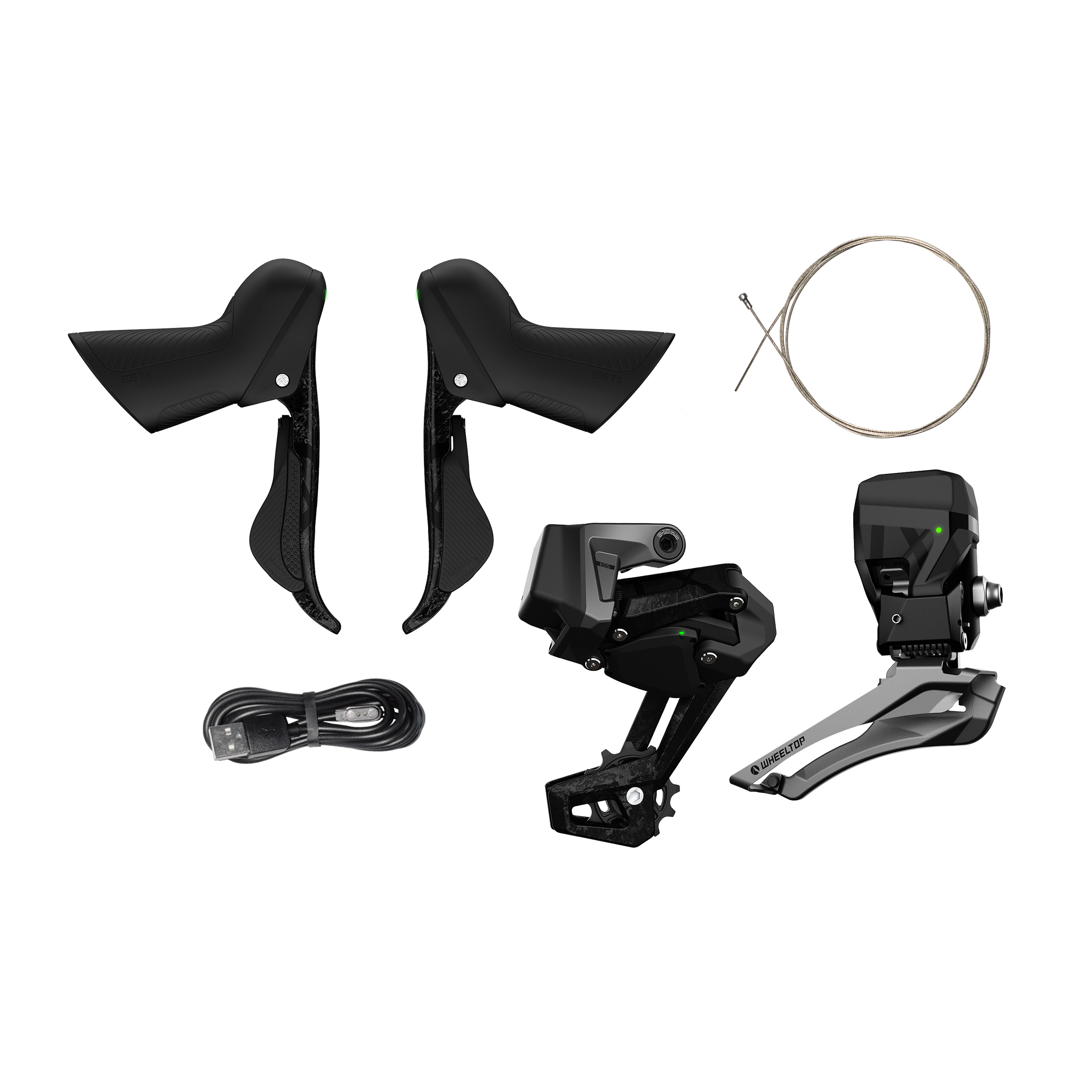 WHEELTOP EDS TX Wireless Carbon Electronic Shifter/Derailleur (Road Bike) - Cable Brake Groupset