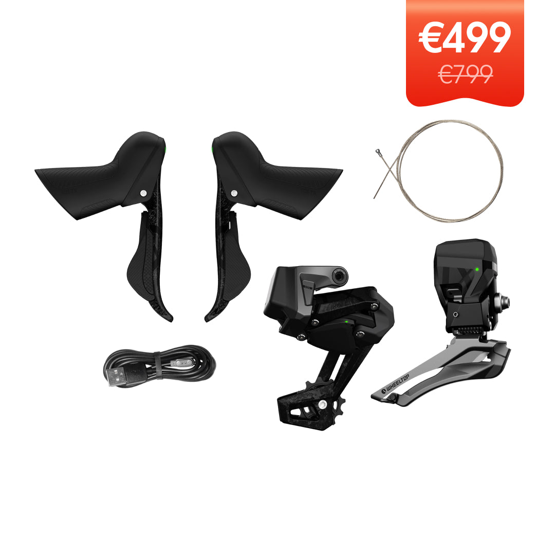 WHEELTOP EDS-TX inalámbrico de carbono electrónico Shifter/Derailleur (bicicleta carretera) - Combinación de freno de cable