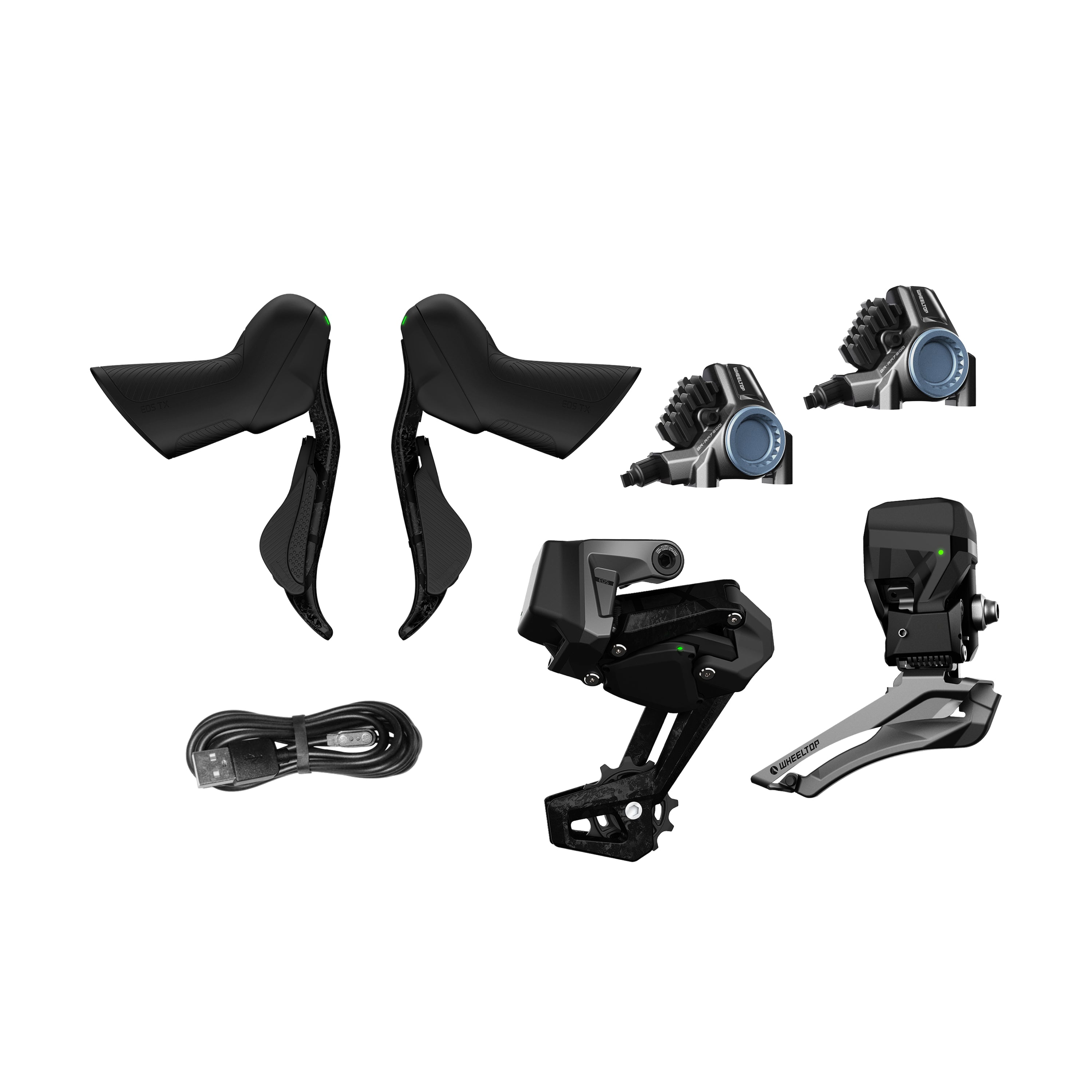 WHEELTOP EDS TX Wireless Carbon Electronic Shifter/Derailleur (Road Bike) - Hydraulic Disc Brake Groupset（UPGRADE)
