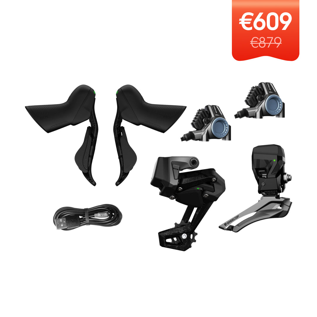 WHEELTOP EDS-TX inalámbrico de carbono electrónico Shifter/Derailleur (bicicleta carretera) - Combinación de freno de disco hidráulico